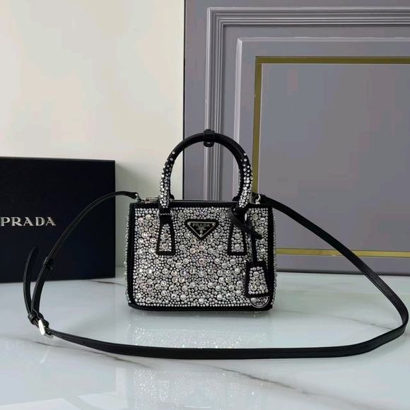 Prada Black and Silver Mini Bag - Picture 1 of 2